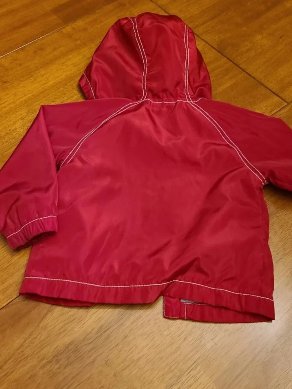 Old Navy infant boys size 2T red zippered windbreaker hooded